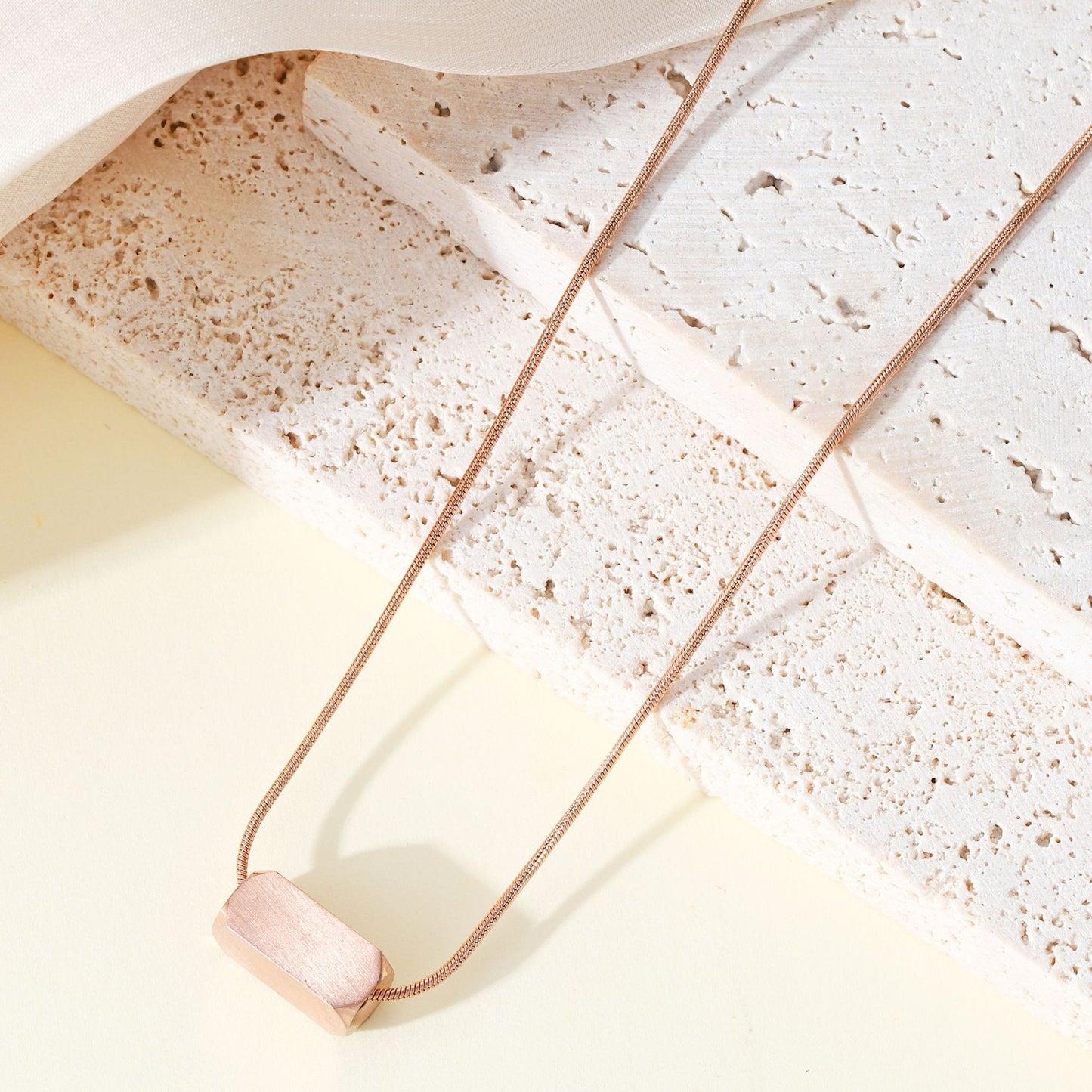 Minimalist Stainless Steel Bar Necklace